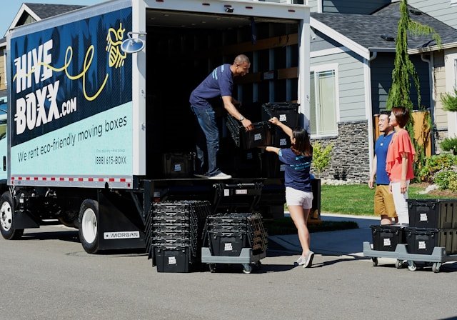 camion de déménagement