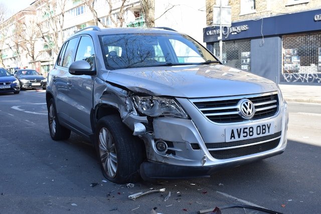 Voiture endommagée