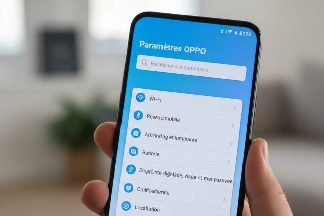 paramètres OPPO